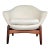 Ib Kofod-Larsen Danish Modern "Pod" Chair for Reupholstery For Sale