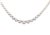 10 Carat Natural Diamond Graduated Tennis Necklace 18K White Gold 16.5 Inches For Sale - Image 4 of 7