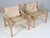 Arne Norell Scirocco Lounge Chairs with Table with Ash Frame and Leather Cushions from Arne Norell, 1970s, Set of 2 For Sale - Image 4 of 10