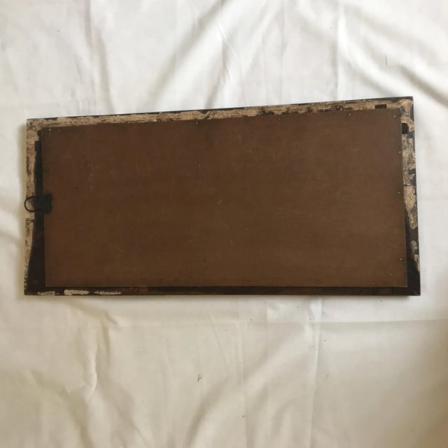 Vintage Indian Archway Painted Teak Mirror For Sale - Image 9 of 11