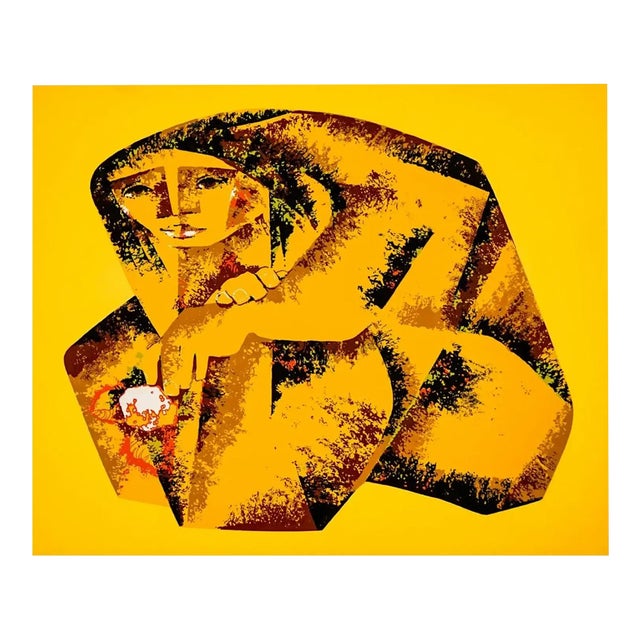 Jorge Dumas Espera Female Nude Lithograph For Sale