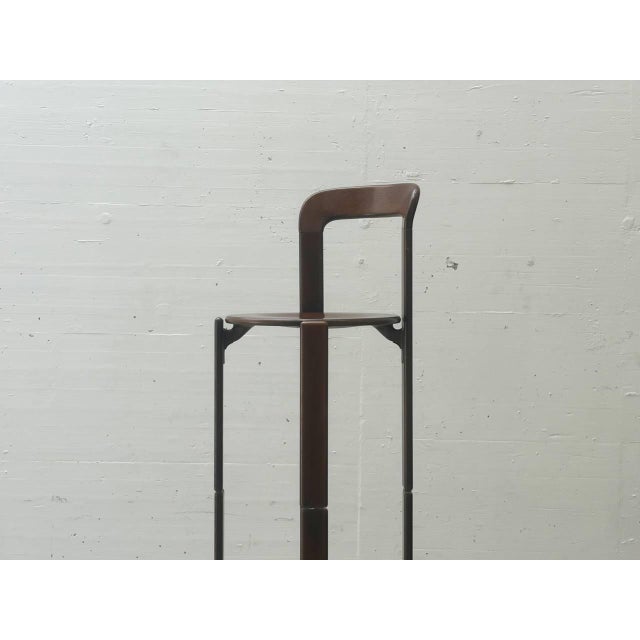 Wood Chair in Stained Wood by Bruno Rey for Dietiker, 1971 For Sale - Image 7 of 16