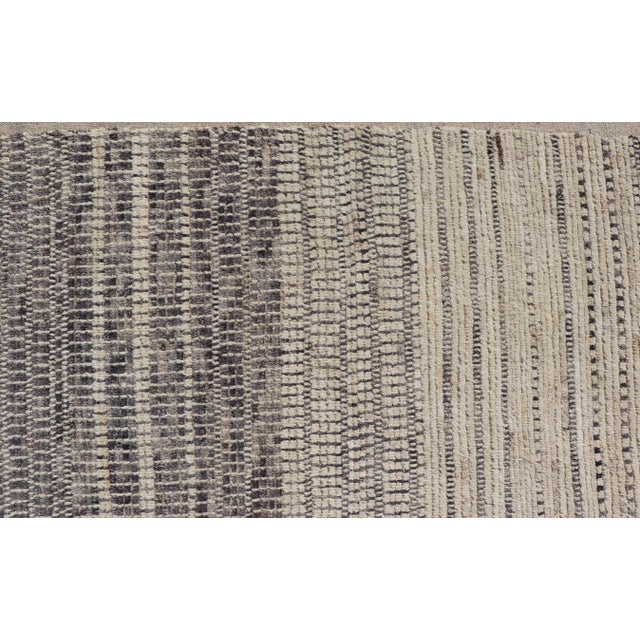 Textile Hand-Knotted Modern Tribal Rug by Keivan Woven Arts, Wool, 9'5 X 12'1 For Sale - Image 7 of 12