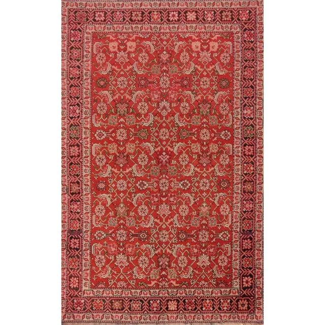 1930s Old Russian Shirvan Area Rug 4’3″ X 6’7″ For Sale - Image 12 of 12