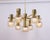 7-light brass chandelier in the style of sciolari. Smoked glass in a very beautiful color. Made with brass, best of the...