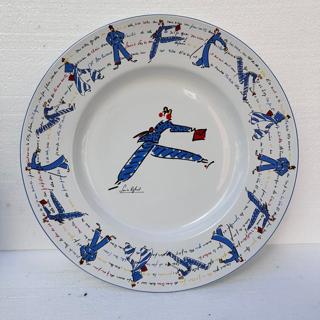 Ceramic Large Porcelain Plate by Sonia Rykiel, France, 1990s For Sale - Image 7 of 18
