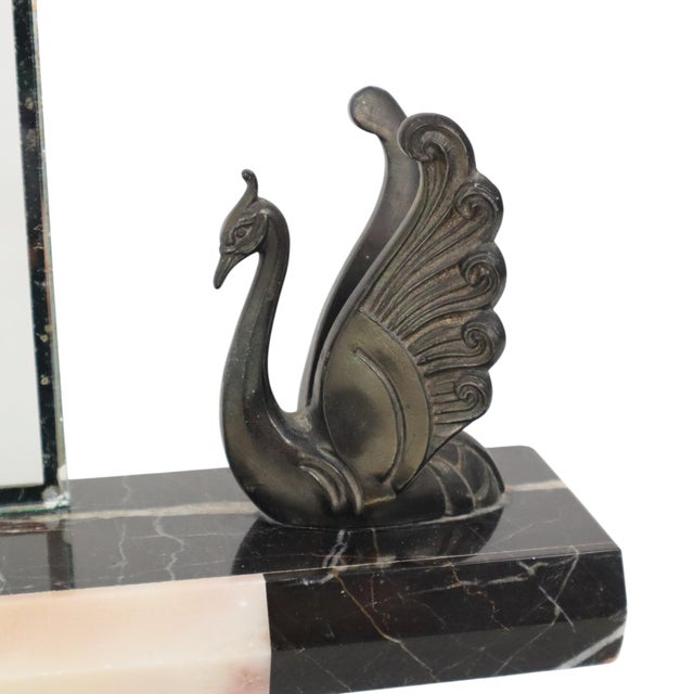 Large Art Deco Marble Photo Frames with Birds, 1930s, Set of 2 For Sale - Image 6 of 18