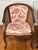 French Provincial Pair French Louis XV Style Walnut and Cane Barrel Back Bergere Chairs in Toile, 20th C. For Sale - Image 3 of 13