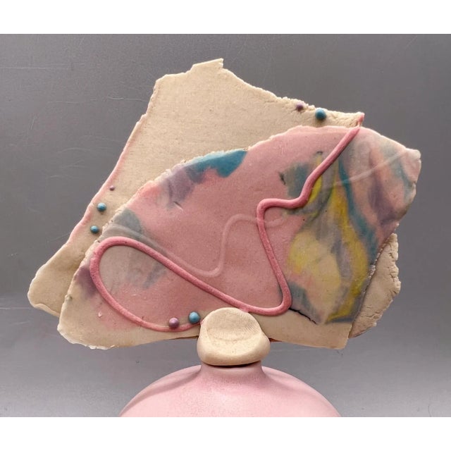 Late 20th Century Vintage Julie Thompson Studio Perfume Bottle – Pop Art / Postmodern Ceramics For Sale - Image 5 of 13