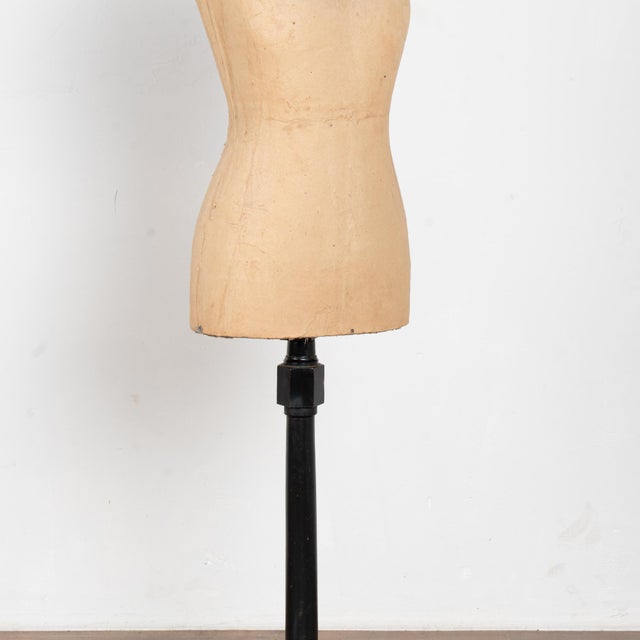 Black 20th Century Mannequin Dressmakers Form on Black Stand For Sale - Image 8 of 11