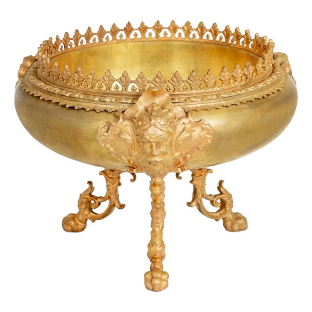 French Gilt Metal and Brass Centerpiece For Sale