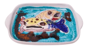 Mid-Century Italian Modern Ceramic "Fish" Tray
