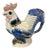 1920s Porcelain Painted Rooster Tea Pot For Sale
