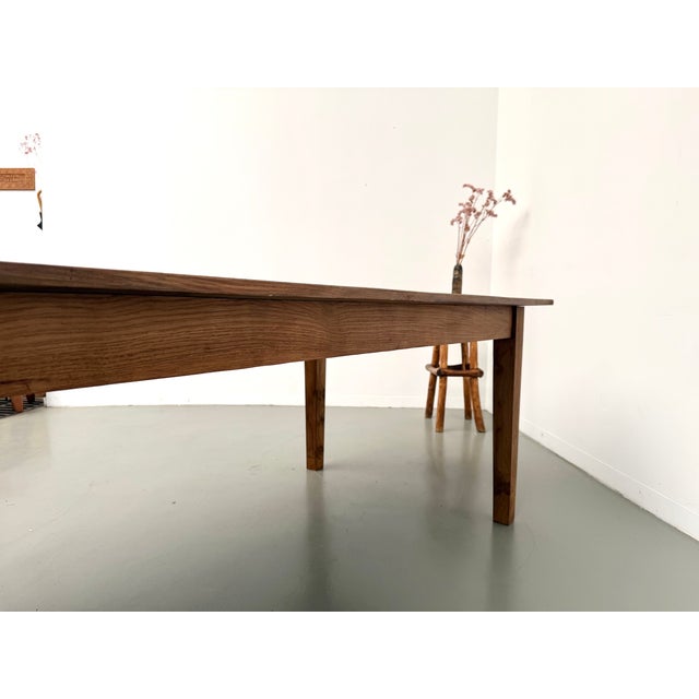 Large Farmhouse Table in Oak, 1950s For Sale - Image 11 of 18
