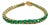 13.20 Carat Natural Zambian Emerald Tennis Bracelet in 18k Yellow Gold 7.5 Inch For Sale