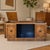 This vintage 1970s Morse stereo console combines home audio and furniture in an especially decorative Mediterranean-style...