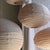 Large Round Pink Japanese-Style Rattan and Natural Linen Pendant Light For Sale - Image 17 of 18