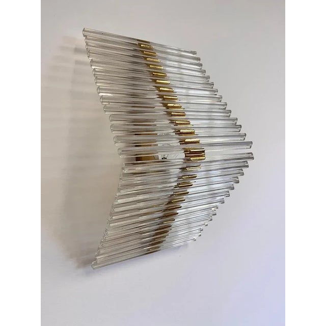 Glass Wall Lamp attributed to Kamenicky Senov, 1960s For Sale - Image 6 of 10