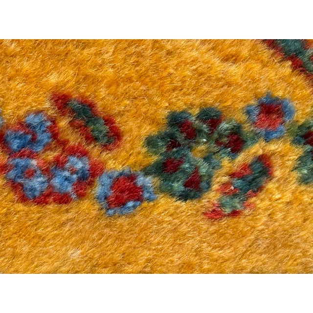 2ft 9in × 6ft 9in Handknotted Wool Runner, Vintage For Sale - Image 12 of 12