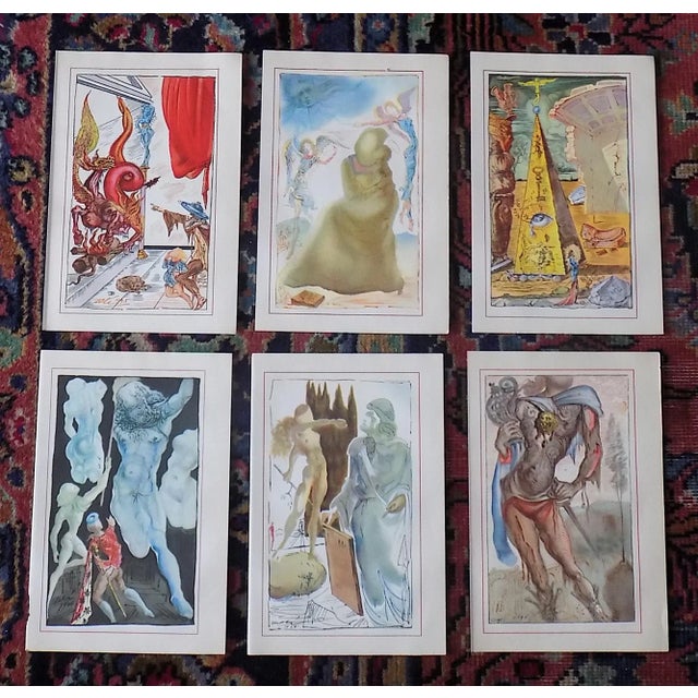 Vintage Mid 20th Century Salvador Dali Surrealist Lithographs - Set of 6 For Sale In Cincinnati - Image 6 of 6
