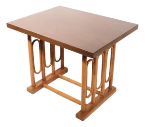 Mid 20th Century Stylish Mid Century Bamboo Side End Table