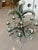 Vintage Tole Metal Palm Beach Tree Leaf Leaves 8 Light Chandelier For Sale - Image 15 of 17