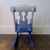Late 20th Century Vintage Blue Children's Rocking Chair For Sale - Image 4 of 7