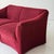 c. 1990s. Italy. Original upholstery. Curved and draped lines.