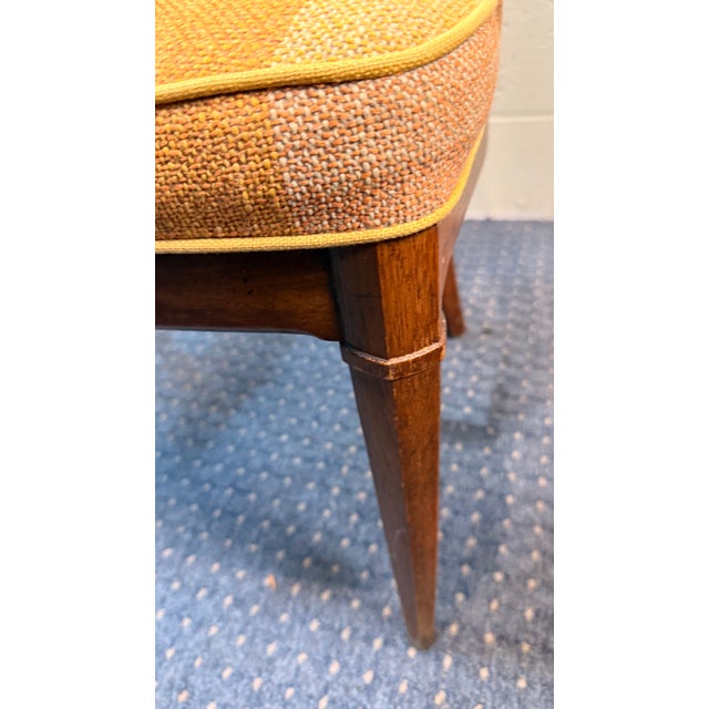 Set of 4 Vintage Henredon Cane Back Dining Chairs – 2 Armchairs & 2 Side Chairs With New Upholstery For Sale - Image 16 of 18