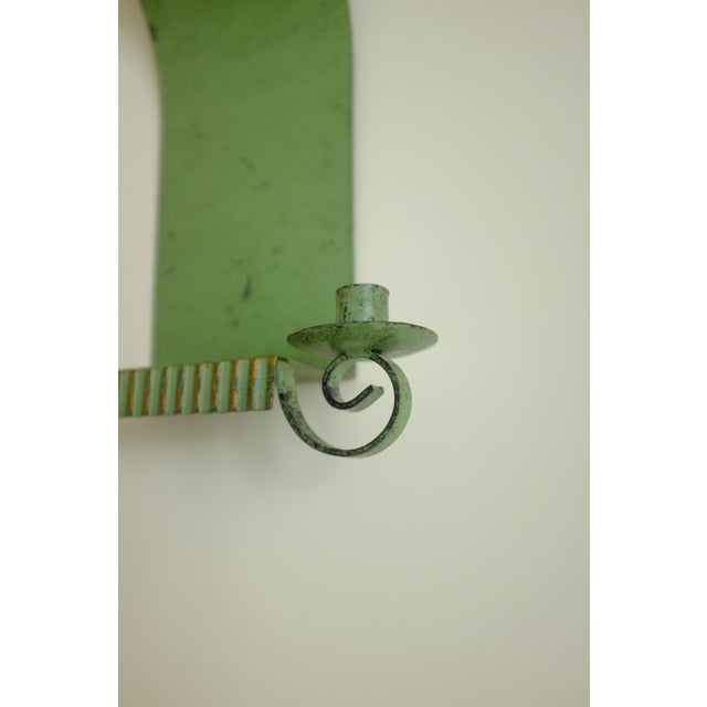 Green Swedish Grace Wall Candle Holder For Sale - Image 8 of 10