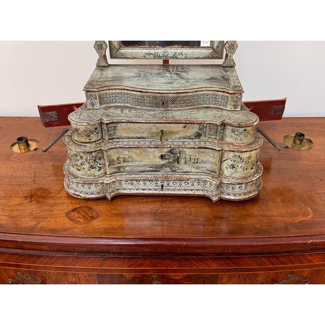 Gemstone Exceptional 18th Century Venetian Dressing Table Mirror / Table Top Vanity For Sale - Image 7 of 16