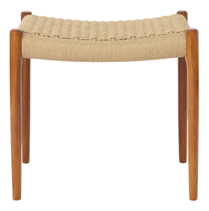 Vintage Stool in Teak by Niels Moller Ottoman, 1950s