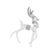 Contemporary Deer Ornament Set (Set of 6 For Sale - Image 3 of 5