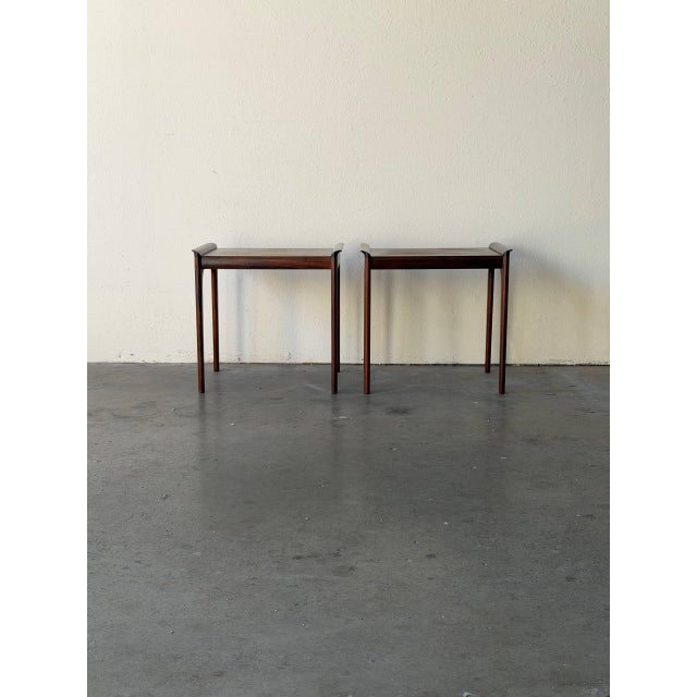 Vintage Danish Rosewood Nightstands by Heltborg Møbler – Mid Century Modern Side Tables For Sale - Image 10 of 10