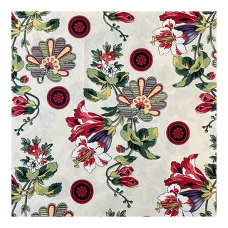 Decors Barbares Houbla Cotton Fabric - 1 1/3Yards For Sale