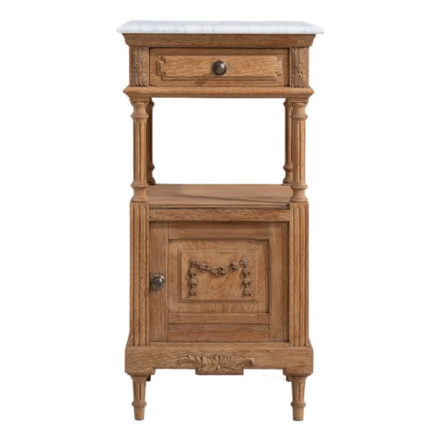 Louis XVI Side Table With Marble Top France Early 1900s For Sale