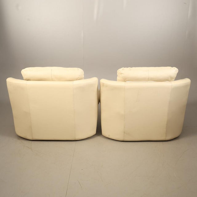 Lounge Chairs in Faux Leather, 2000s, Set of 2 For Sale - Image 4 of 7