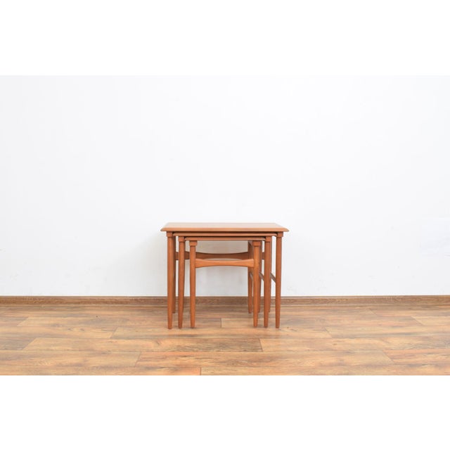 Mid-Century Danish Teak Nesting Tables, 1960s, Set of 3 For Sale - Image 4 of 13