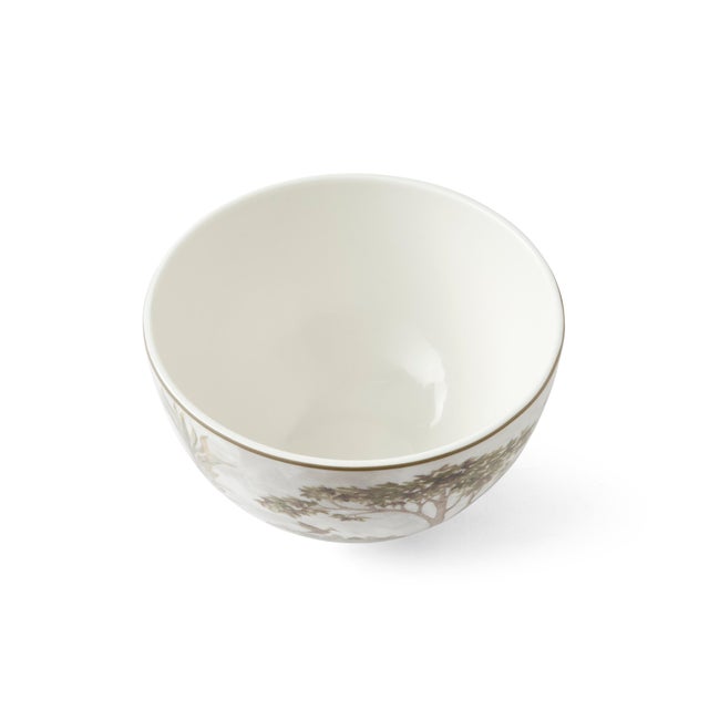 English Spode Kit Kemp Tall Trees Rice Bowl 6", Set of 4 For Sale - Image 3 of 6