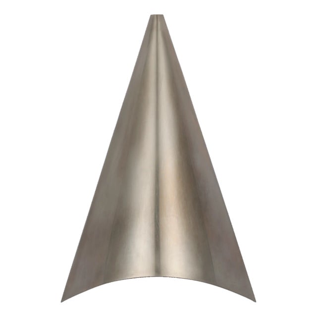 Kelly Wearstler for Visual Comfort Signature Piel 14" Indoor/Outdoor Wall Wash in Pewter For Sale