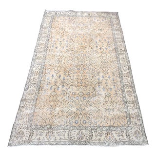 Hand-Knotted Oushak Rug For Sale