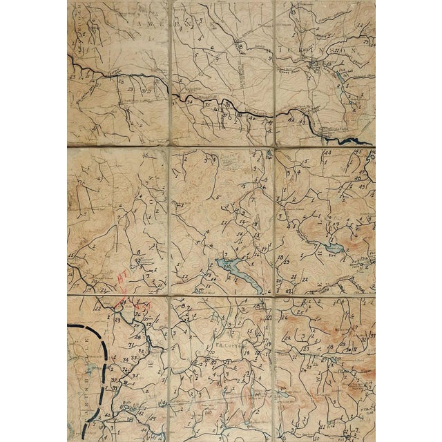 Nicholville New York 1921 Us Geological Survey Folding Map For Sale