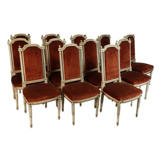 Directoire Chair Series, 1950s, Set of 12 For Sale