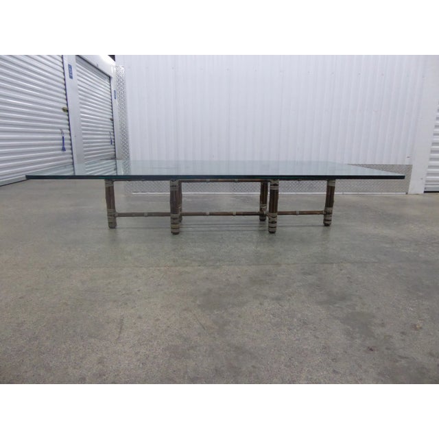 1970's McGuire Rattan Rectangular Coffee Table For Sale - Image 12 of 12