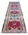 Textile 1970s Runner Rug Turkish Hand-Knotted Rug Colorful Tribal Hallway Decor Kitchen Runner 3x10 Ft Approx For Sale - Image 7 of 18