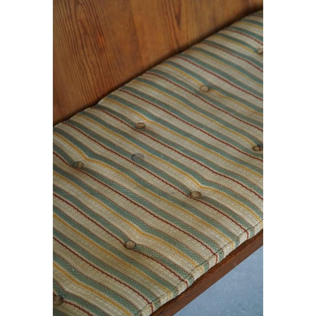 Swedish Fur and Pine Bench by Göran Malmvall for Karl Andersson & Söner, 1950s For Sale - Image 6 of 18