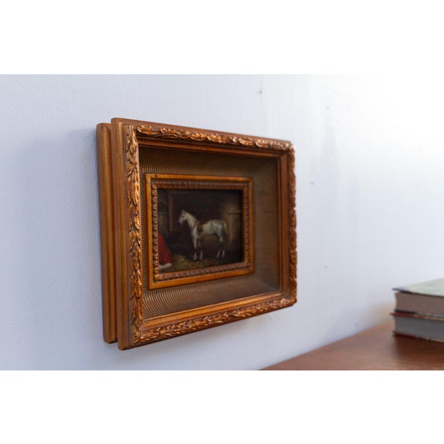 A. Ladd, White Horse, 20th Century, Oil on Board, Framed For Sale - Image 16 of 17