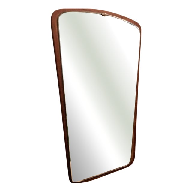 Vintage Danish Teak Mirror, 1960 For Sale