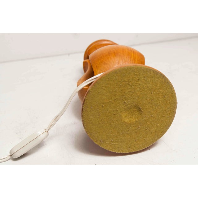 Solid Wood Table Lamp, 1960s For Sale - Image 11 of 18