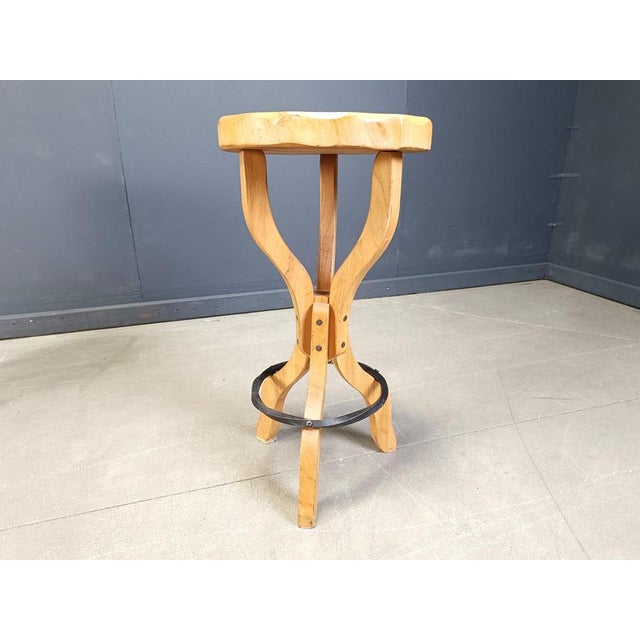 Brutalist Mid-Century Brutalist Bar Stools, 1960s, Set of 4 For Sale - Image 3 of 16